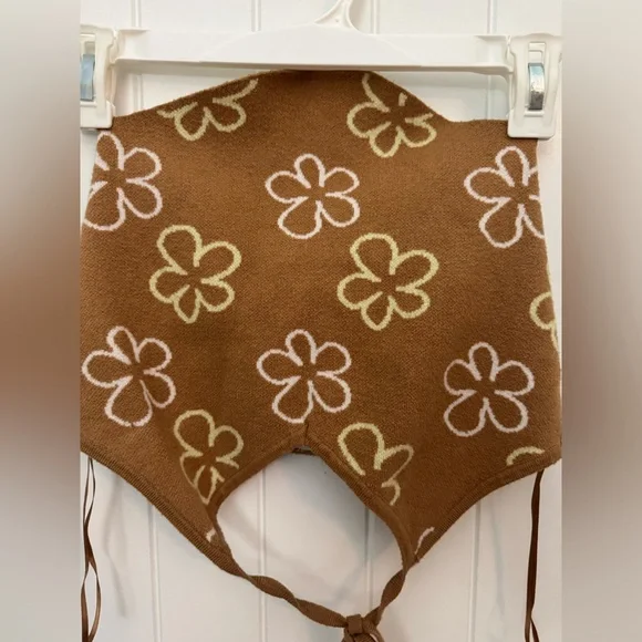 Brown Floral Women's Bag medium - Picture 2 of 4